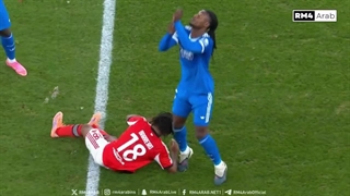 خطای کاماوینگا روی صورت بازیکن بنفیکا