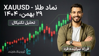 تحلیل نماد طلا (XAUUSD)  29 بهمن 1404 — نوسان طلا زیر فشار داده‌های تورمی [تریدینگ فایندر]