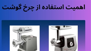 نقش چرخ گوشت در صنایع غذایی : فروشگاه الکتروکار