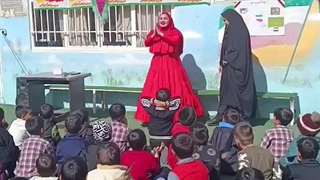 اجرای رزیتا دغلاوی نژاد (خاله فرشته مهربون) در جشن مدرسه پسرانه