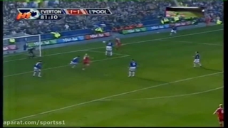 بازی لیورپول-اورتون به همراه آرم پرتقالی شبکه ۳ (پاییز ۸۶)