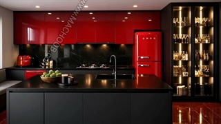 کابینت هایگلاس ترکیبی با سوپرمات
