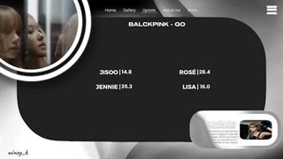 ویدیو Line distribution (تقسیم لاین) آهنگ "GO" از گروه بلک پینک (BLACKPINK)