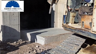 برش سیمی دیوار حائل