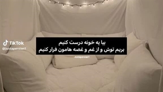 کسی هست بیاد با من خونه بالشتی درست کنه تا صبح توش غیبت کنیم؟