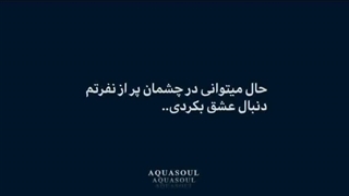حال میتوانی در چشمان پر از نفرتم دنبال عشق بگردی........