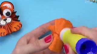 کاردستی ببر با کاغذ