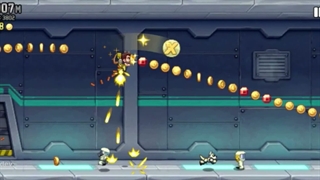 گیم پلی بازی نوستالژیک و خاطره انگیز Jetpack Joyride برای آیفون