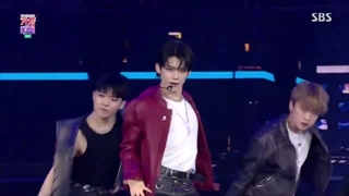 اجرا آهنگ 3D از JK  BTS  توسط یونجون  TXT  در مراسم SBS Gayo 2023