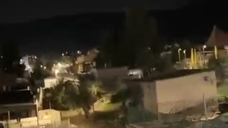 تصویری که نشان می‌دهد موشک ایران با موفقیت به هدف خود در صفد اصابت کرده است