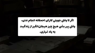 پس تا جوونی کارای احمقانه انجام بده:)