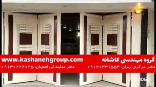 جک درب برقی لولایی 4 لنگه (اتوبوسی) | درب اتوماتیک پارکینگ در اصفهان 09130222025