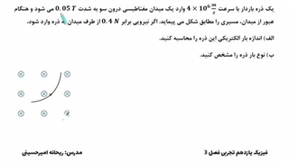نیروی مغناطیسی وارد بر ذره باردار متحرک - قسمت دوم