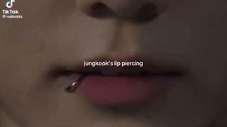 <<<<JK lip piercing