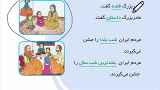 تدریس صفحه 102 و 103 فارسی خوانداری_مبحث سوالات درس چهاردهم_کلاس سوم