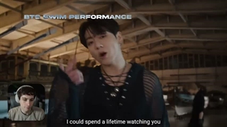 Reaction to bts swim performance