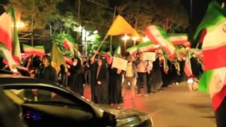 اجتماع مردمی شبانه شب 63 جنگ رمضان میدان هفت حوض تهران