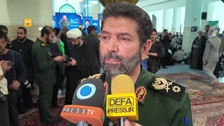 مراسم چهلم فرمانده شهید بسیج سرلشکر  غلامرضا سلیمانی در شهرک محلاتی مسجد پیامبر اعظم