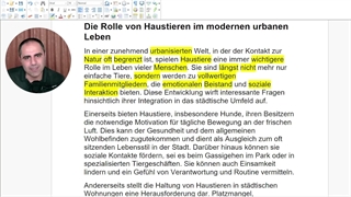 آموزش زبان آلمانی ـ Die Rolle von Haustieren im modernen urbanen Leben