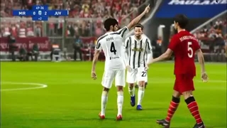 خلاصه بازی یوونتوس در برابر میلان (pes21)