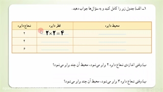 تمرین مرور فصل ششم کتاب ریاضی پایه پنجم، صفحه ۱۲۲ و ۱۲۳
