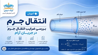 آموزش انتقال جرم | ضرایب انتقال جرم در جریان آرام