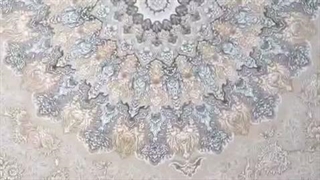 فرش 1200 شانه تراکم 3600 کد E133052 کلاسیک کرم طلاکوب فرش متحد آسیا - اقساط تا سال 1410