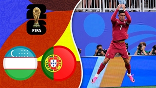 خلاصه بازی پرتغال 5 - ازبکستان 0