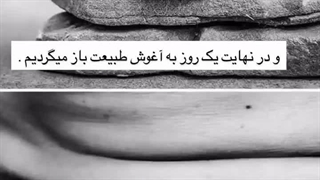 آخر همه ما به آغوش طبیعت باز خواهیم گشت!!!