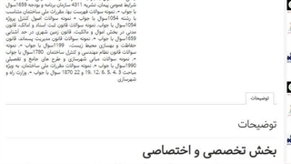 سوالات استخدامی کارشناس املاک و اراضی سازمان منطقه آزاد تجاری صنعتی دوغارون