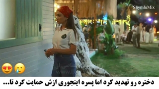 سکانسی از سریال ترکی قانون طبیعت با بازی اوزگه یاگیز و آلپرن دویماز