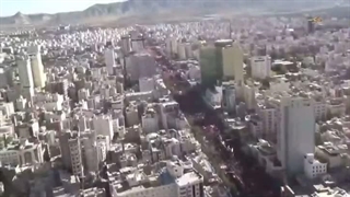 بدرقه ی #امام_شهید از قاب آسمان مشهد الرضا علیه السلام