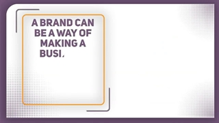 Building a brand