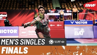 مسابقه فینال بدمینتون TOYOTA Thailand Open 2026 سینگل مردان - Anders Antonsen  از دانمارک درمقابل Kunlavut Viti از تایلند