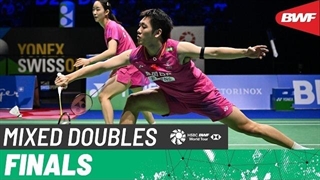 مسابقه فینال بدمینتون YONEX Swiss Open 2026 دوبل میکس - Zhu-Li از چین درمقابل Cheng-Zhang از چین