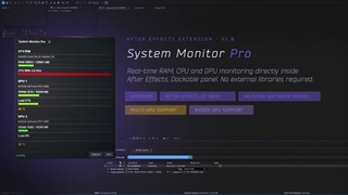 بررسی System Monitor Pro پلاگین افترافکت + دانلود