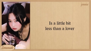 لیریک آهنگ Less than a lover از جنی Jennie
