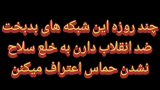 خوشم میاد خودشون اعتراف کردن حماس خلع سلاح نمیشه