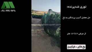 توری ضدپرنده باغ در لرستان و الیگودرز؛ 09130365864 محافظت از انگور در برابر خسارت پرندگان