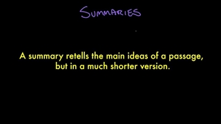 Summarizing stories