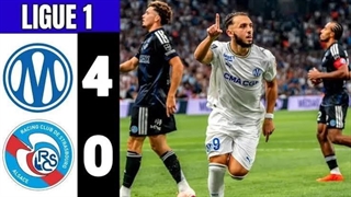 خلاصه بازی مارسی 4-0 استراسبورگ