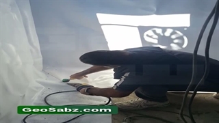 پروژه آب‌بندی حوضچه ذخیره آب دماوند
