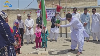 کلنگ زنی مدرسه چهار کلاسه شهر زرآباد