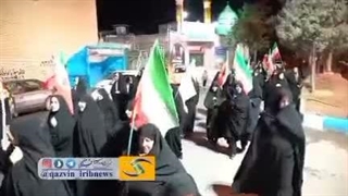 تجمع شبانه مردم ضیا آباد تاکستان _ شب ۱۹۲ حمایت از رزمندگان اسلام