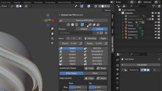 بررسی Stylized Hair PRO پلاگین Blender + دانلود