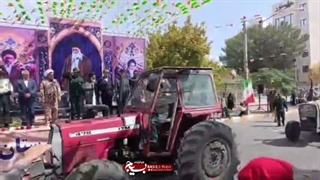 رژه جانفدایان ایران با تراکتور در شهر خواف خراسان رضوی - مهر ماه 1405